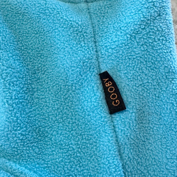 Gooby Zip Up Fleece - Turquoise - Size Large. - Picture 5 of 5